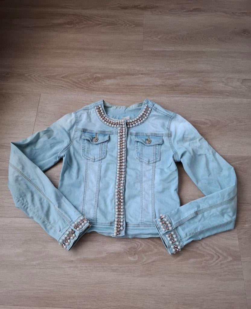 Jeans Jas maat S, Kleding | Dames, Ophalen of Verzenden, Zo goed als nieuw, Maat 36 (S)