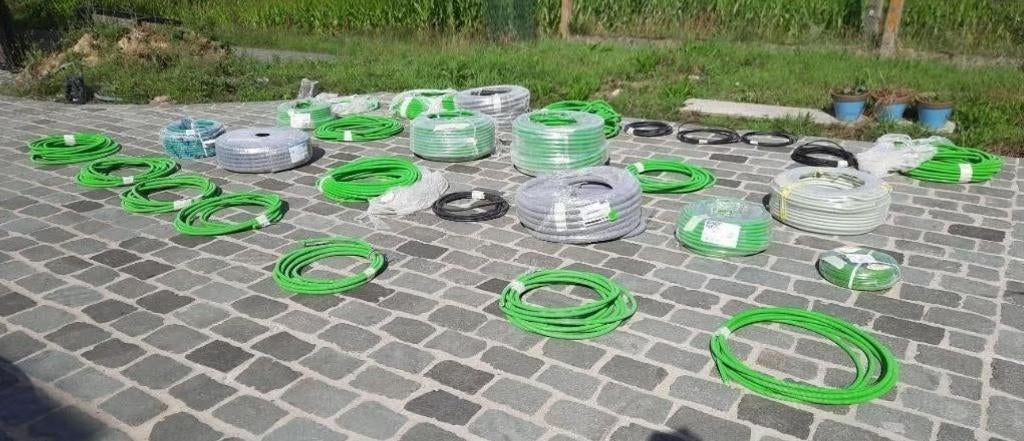 Câbles électriques 3G15 5G15 3G25 5G25 5G6 Réseau Alarme KNX, Enlèvement, Comme neuf, Câble ou Fil électrique