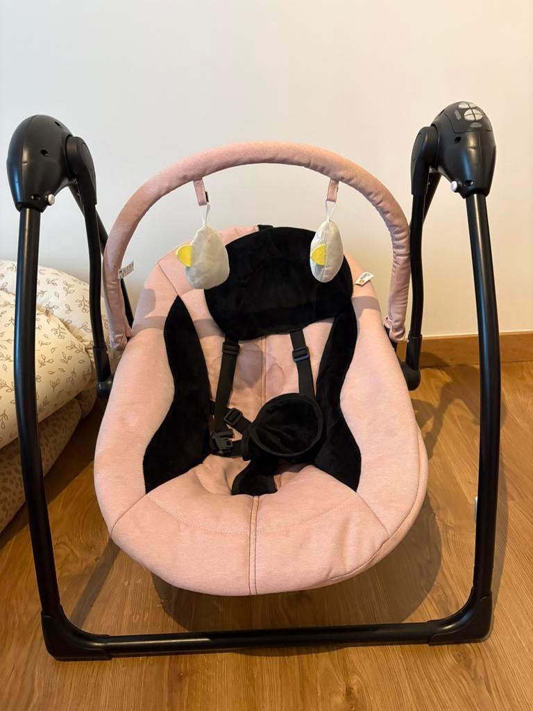 Roze baby wipstoel, Kinderen en Baby's, Ophalen, Zo goed als nieuw, Wipstoel, Verstelbaar