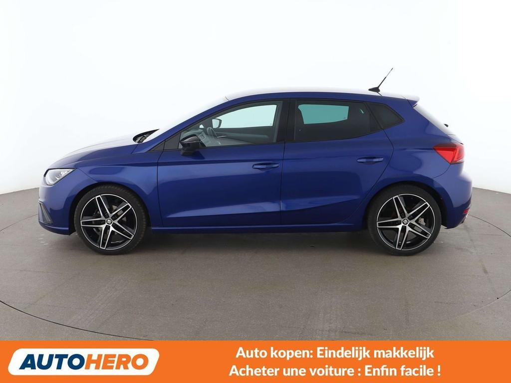 SEAT Ibiza 1.0 TSI FR (bj 2021, automaat), Auto's, Blauw, Alcantara, Ibiza, 5 zetels