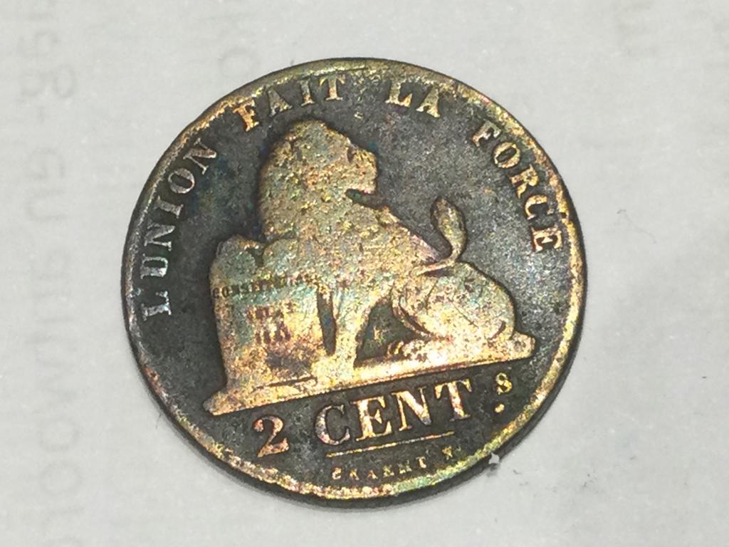 België 2 centimes 1845, Ophalen of Verzenden