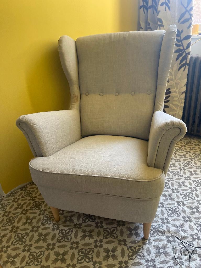 Fauteuil à oreilles, Maison & Meubles, Fauteuils, Enlèvement, Utilisé, Tissus