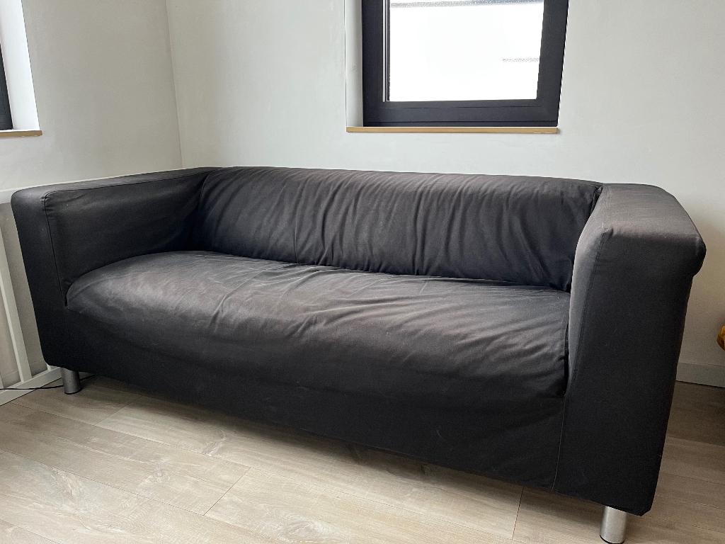 IKEA klippan zwart, 75 à 100 cm, Enlèvement, Utilisé, Deux personnes