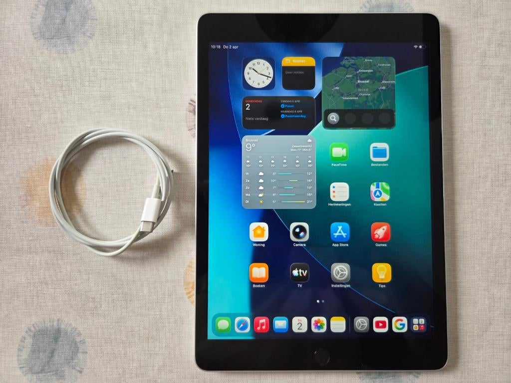 Apple iPad 9e generatie (2021) 64 GB Wi-Fi Zilver, Computers en Software, Apple iPads, Gebruikt, Apple iPad, 64 GB, Wi-Fi