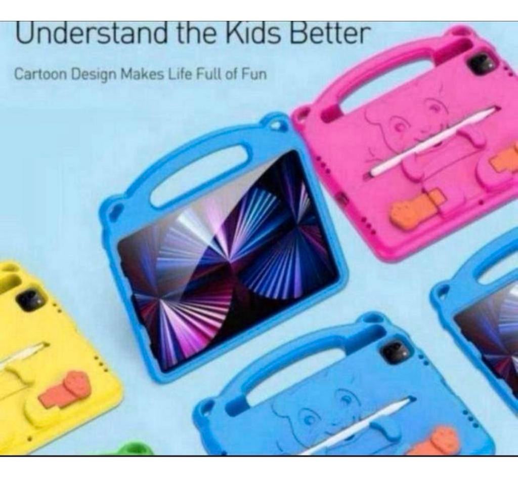Étui pour tablette bleu rose Ipad air pro 11 2018-2025, Enlèvement ou Envoi, Neuf, 11 pouces, Protection faces avant et arrière