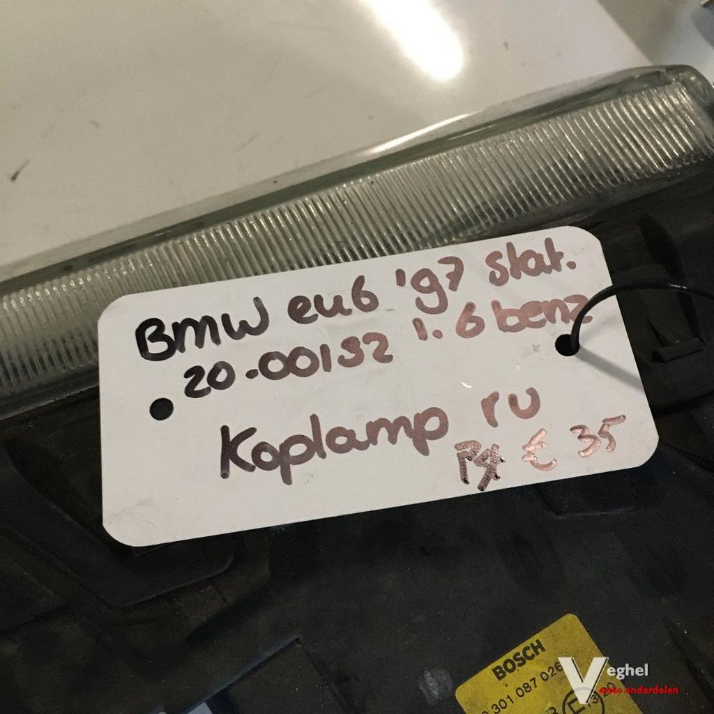 BMW E46 1997 Koplamp Rechts, Auto-onderdelen, Verlichting, Gebruikt, Ophalen of Verzenden