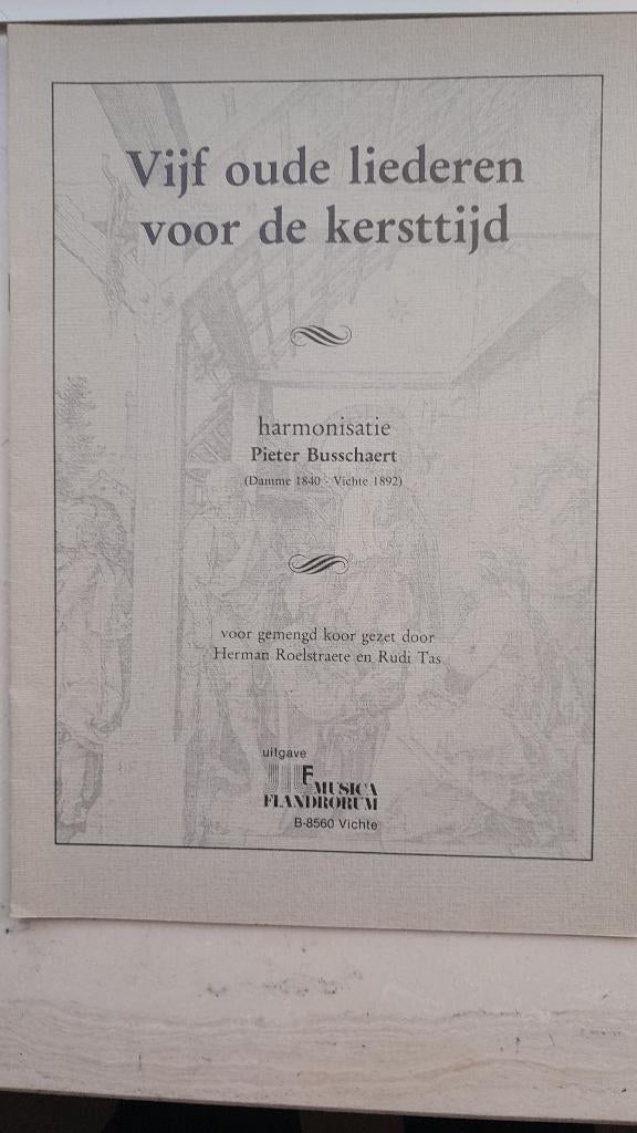 " Vijf oude liederen voor de kersttijd"    Pieter Busschaert, Ophalen of Verzenden, Koor, Religie en Gospel, Nieuw