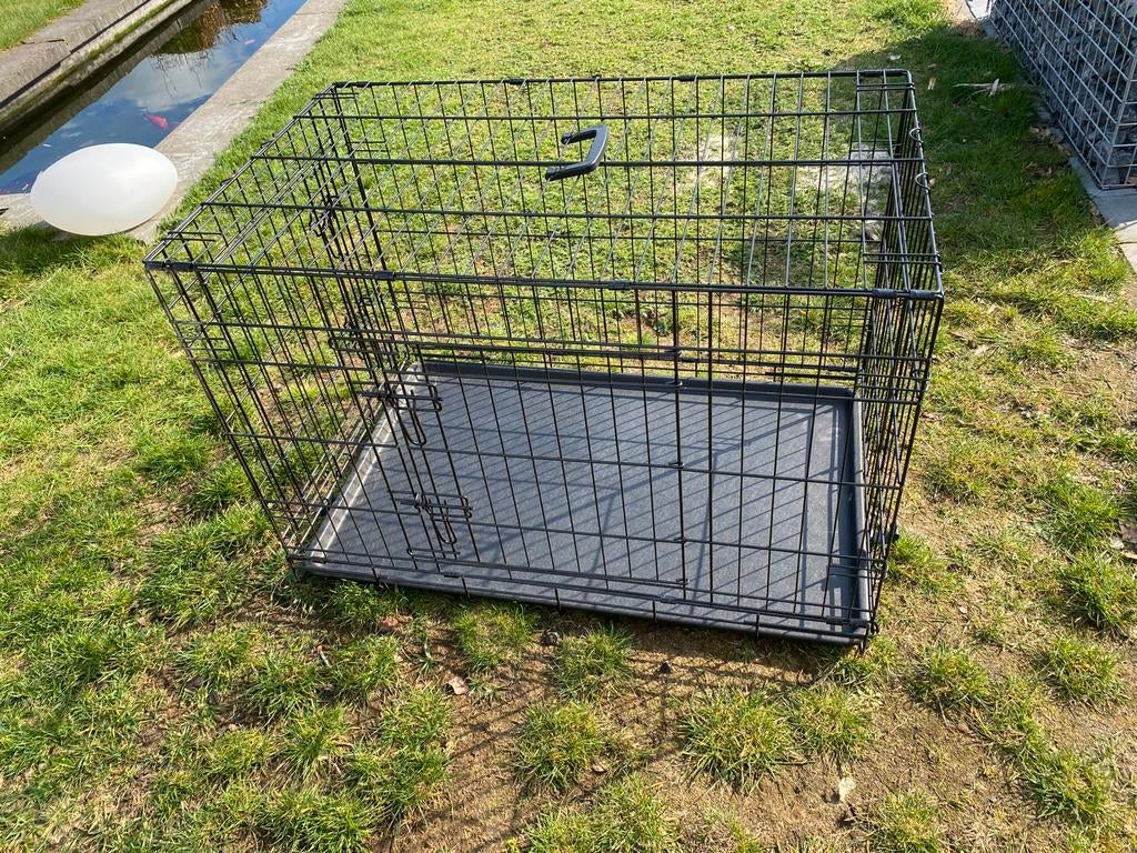 Hondenbench 2 deuren Large, Dieren en Toebehoren, Ophalen, Zo goed als nieuw