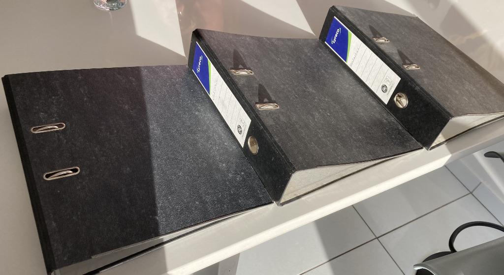 3 klasseermappen / ordners, Ophalen