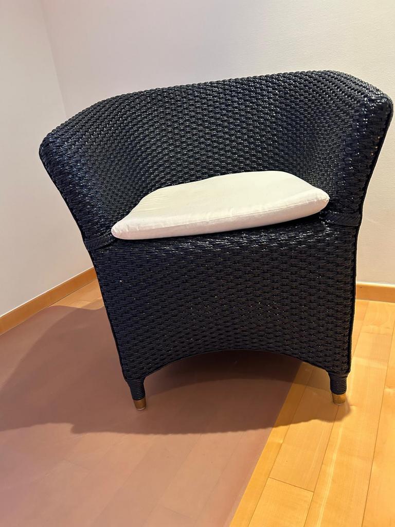 Comfortabele stoel - donkerblauw, Ophalen, Zo goed als nieuw