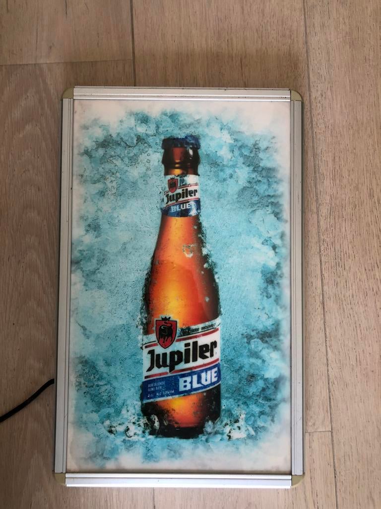 Enseigne lumineuse Jupiler Blue., Enlèvement, Comme neuf