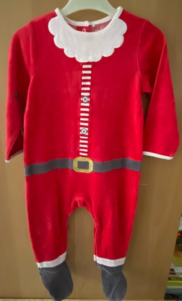 Kruippak / pyjama Kerst (Kerstman/Kerstmis) 92, Kinderen en Baby's, Kinderkleding | Maat 92, Nacht- of Onderkleding, Gebruikt