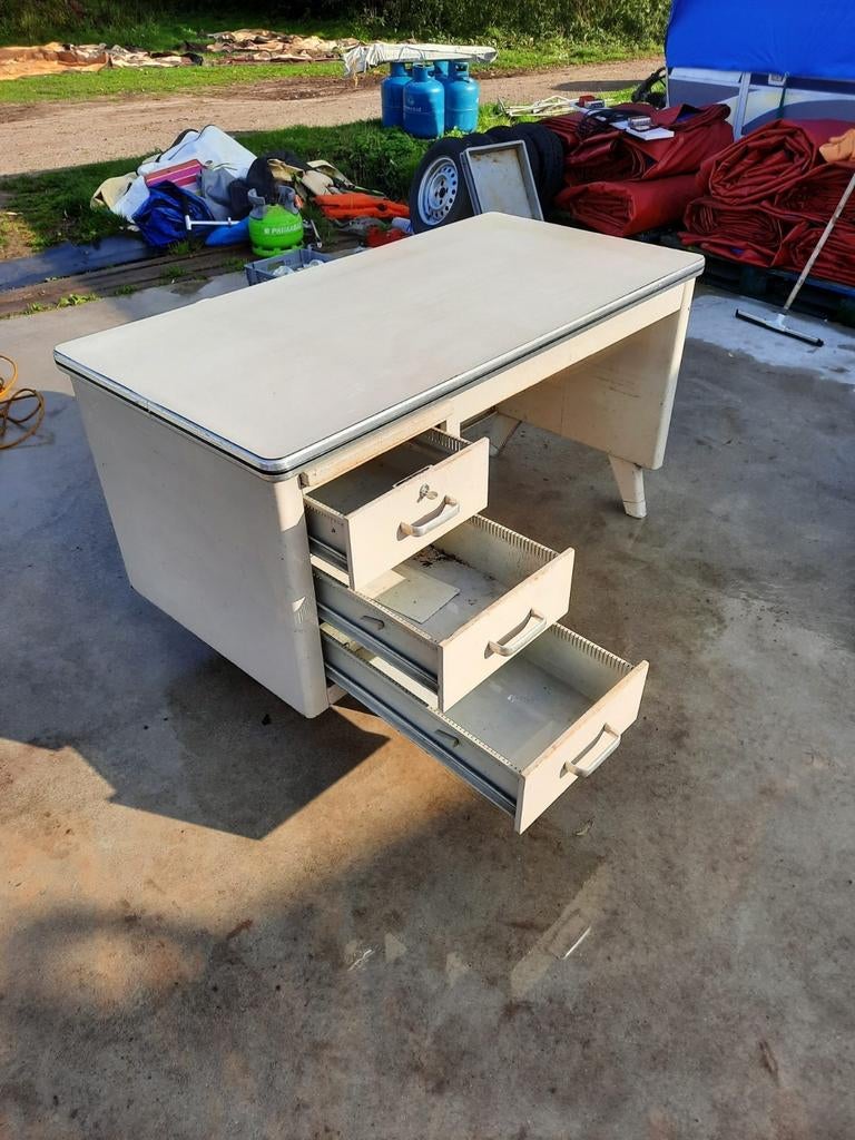 lampe de bureau, chaise de bureau, table vintage, antique, Enlèvement, Comme neuf