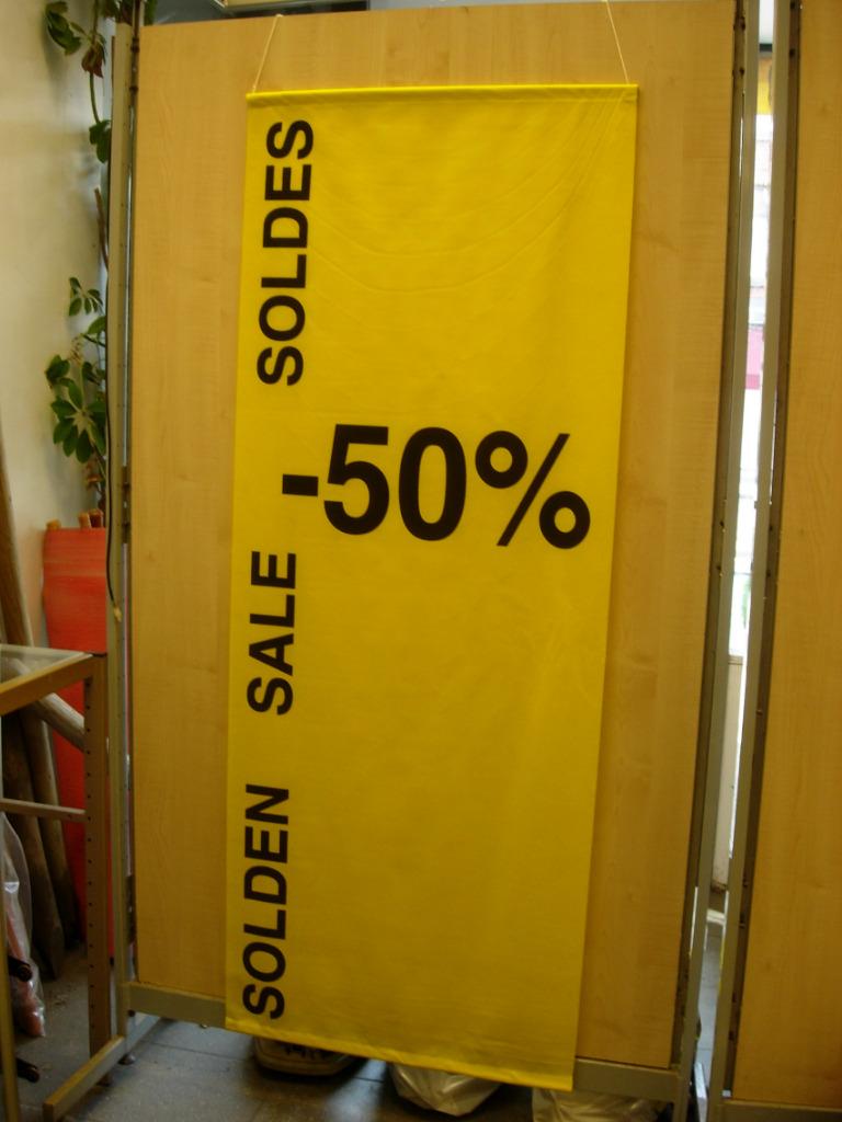 Banners 30% - 50% - 70%, Enlèvement ou Envoi, Utilisé