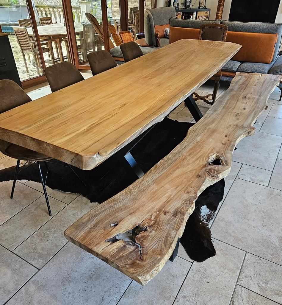 tuinset, zitbank, tuinmeubel, op maat, Tuin en Terras, Nieuw, Ophalen of Verzenden, Info@boomstamtafel.net, Gentstraat 75, 9700 Oudenaarde