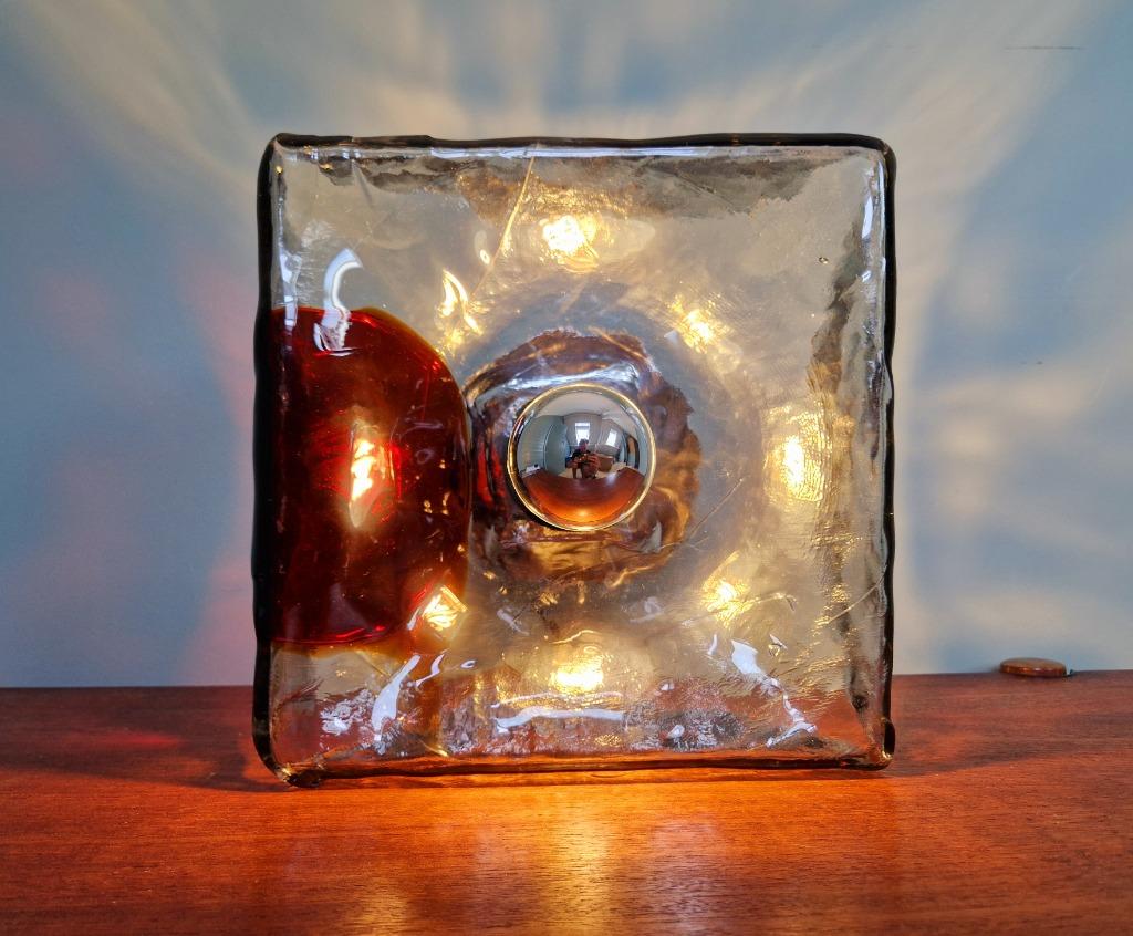 Plafonnier Mazzega en verre de Murano, 1960, Enlèvement ou Envoi