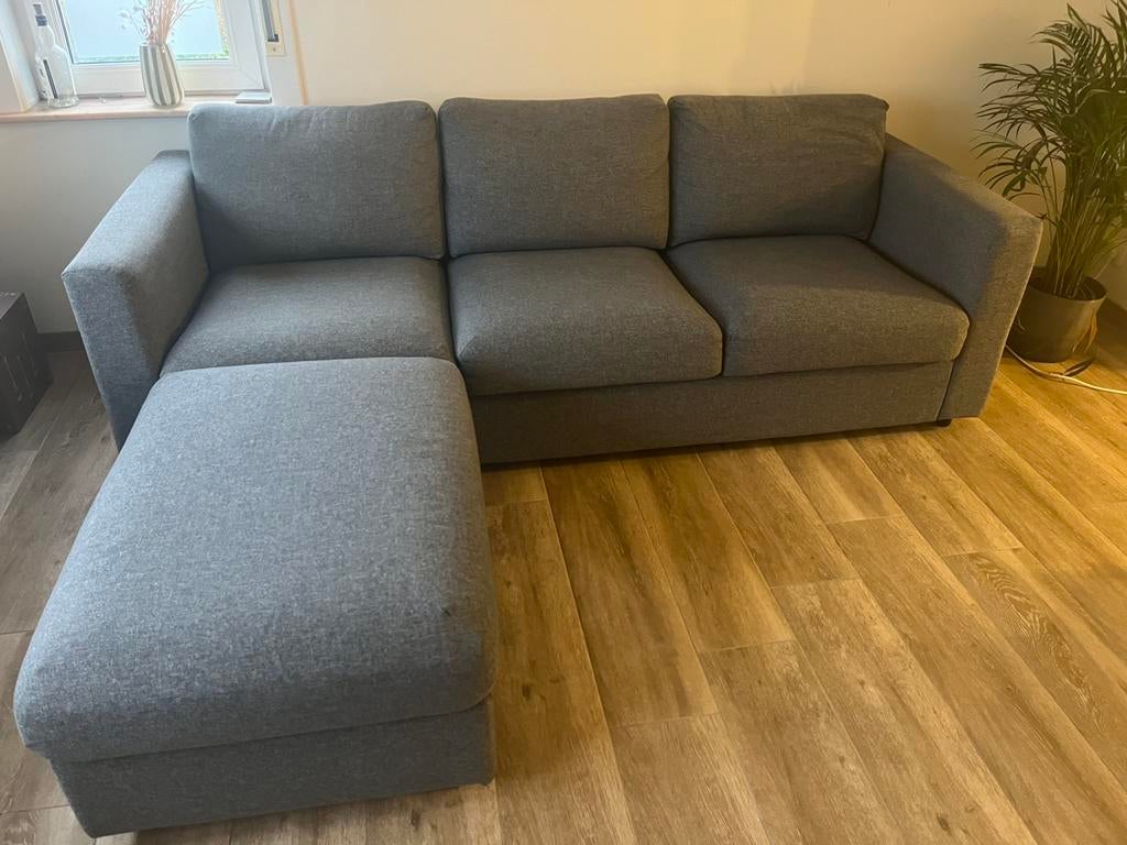 Ikea Vimle 3-zit met losse opberg longchair, Enlèvement, Comme neuf