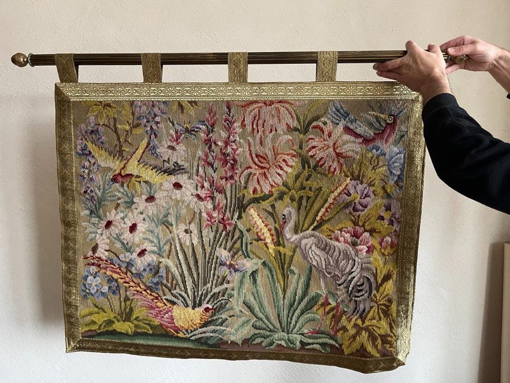 Tapisserie en forme de gobelin faite main avec système d'acc, Antiquités & Art, Tapis & Textile, Enlèvement
