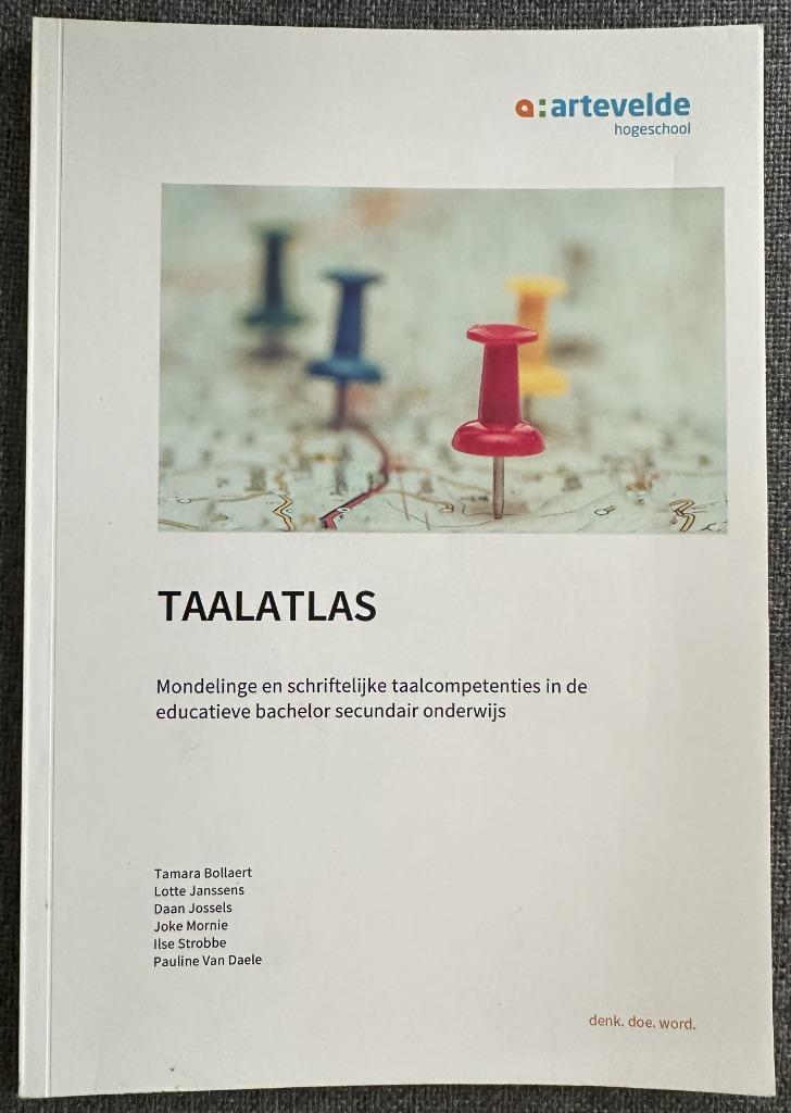 Artevelde taalatlas lerarenopleiding zo goed als nieuw, Ophalen of Verzenden, Nieuw, Hogeschool