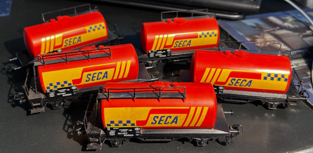 3290g. Lot de 5 wagons-citernes H0 Märklin., Enlèvement ou Envoi, Comme neuf, Wagon, Märklin