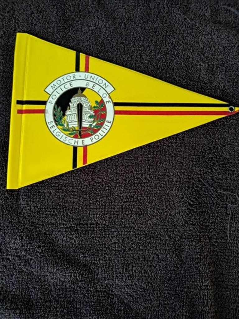 fanion de la police Belge  motor union, Collections, Enlèvement ou Envoi, Autres, Autres types
