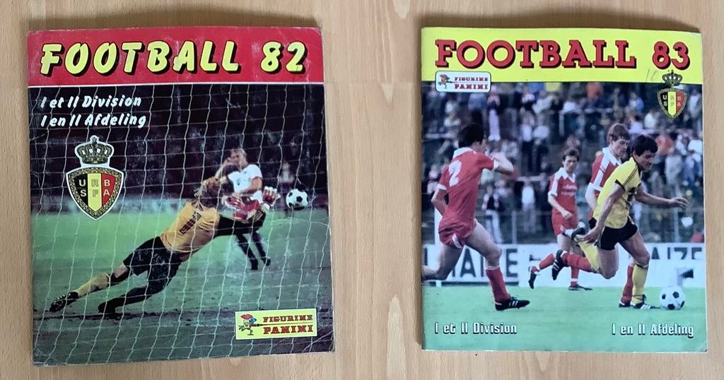 2 albums Panini Football 1982 en 1983, Verzamelen, Ophalen of Verzenden, Gebruikt