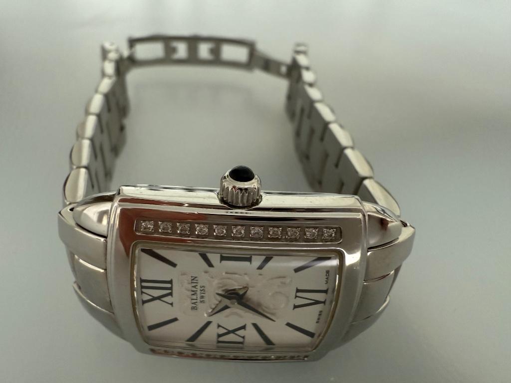 Ongedragen/nieuwe staat horloge P. Balmain Sapphire dames, Overige merken, Staal, Polshorloge, Nieuw