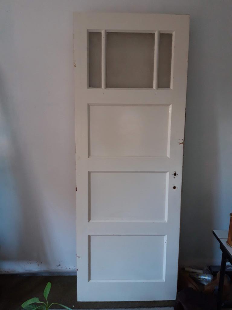 witte bruynzeel paneeldeur 208x77 cm, Doe-het-zelf en Bouw, Ophalen, Gebruikt, Minder dan 80 cm, Binnendeur