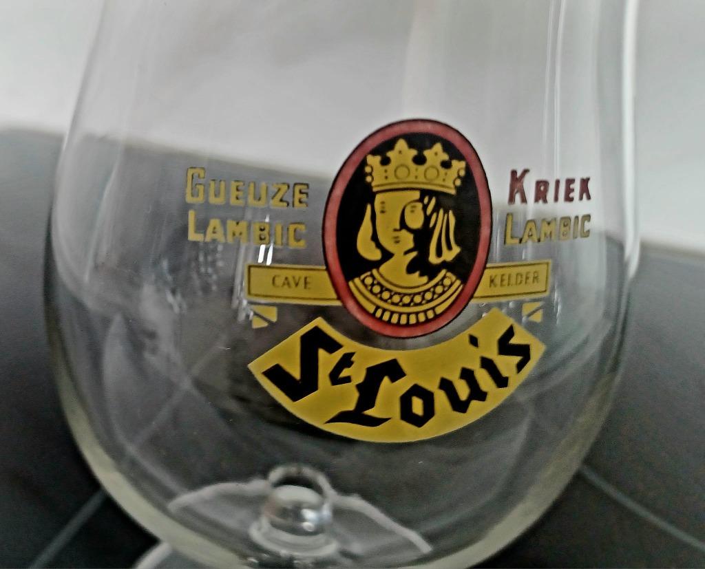 3 oude bolglazen St Louis, Ophalen, Zo goed als nieuw, Bierglas