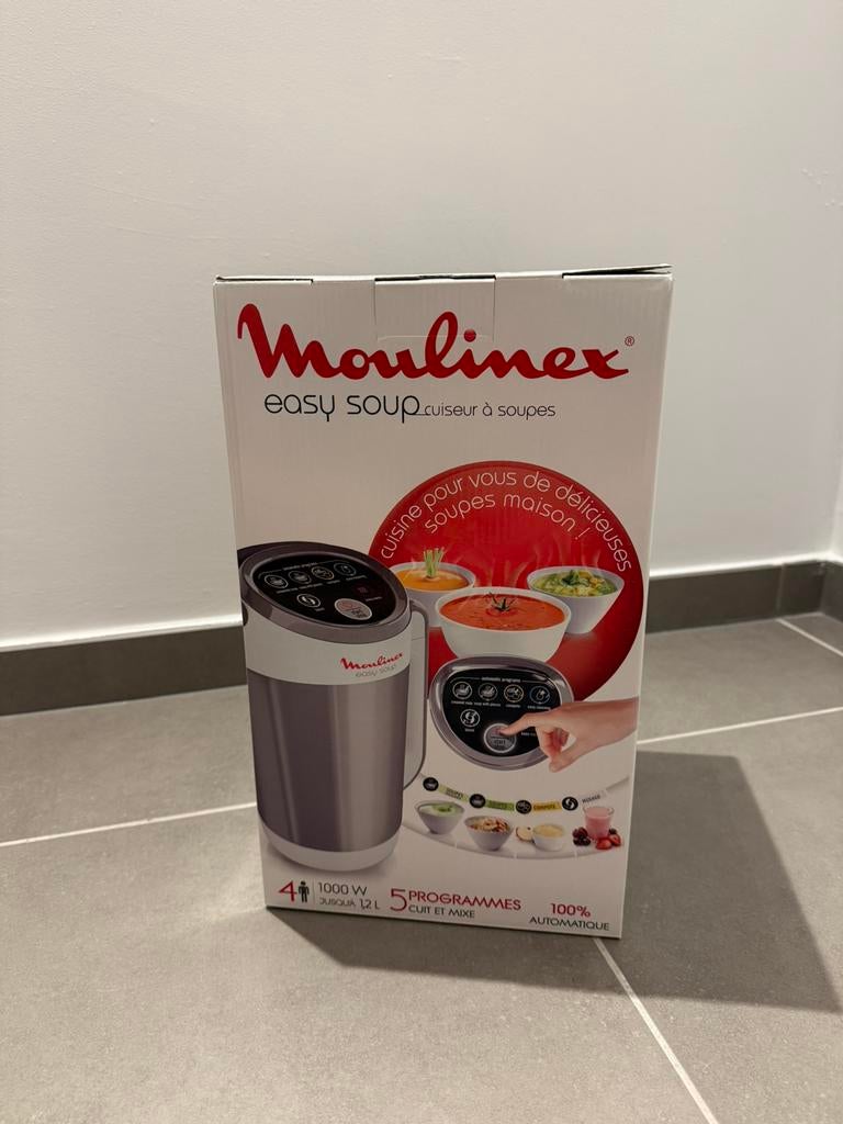 Soepmaker Moulinex - nieuw in de doos, nooit gebruikt, Elektronische apparatuur, Keukenmixers, Nieuw, 1 tot 2 liter, 3 snelheden of meer