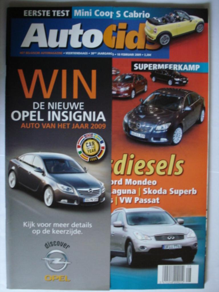 AutoGids 765 Infiniti EX/Subaru Impreza/Mini Cooper S Cabrio, Verzenden, Zo goed als nieuw, Algemeen