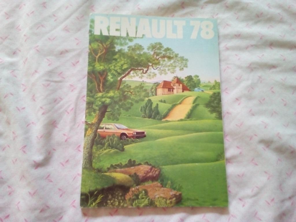 RENAULT DOCUMENTATIE JAAR 1978., Ophalen of Verzenden, Renault