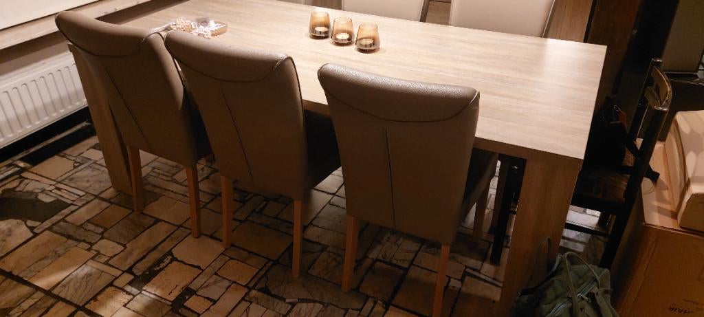 6 stoelen voor eetplaats, Huis en Inrichting, Ophalen, Gebruikt, Overige kleuren, Vijf, Zes of meer stoelen