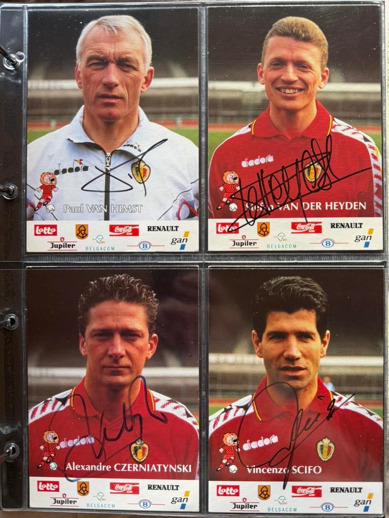 Reeks 23 kaarten rode duivekls 1994, Verzamelen, Ophalen of Verzenden, Zo goed als nieuw, Poster, Plaatje of Sticker