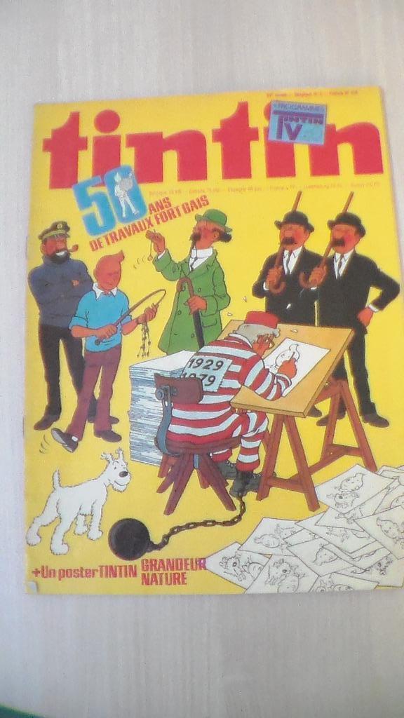 Hebdomadaire Tintin, Collections, Enlèvement, Tintin, Utilisé, Autres types