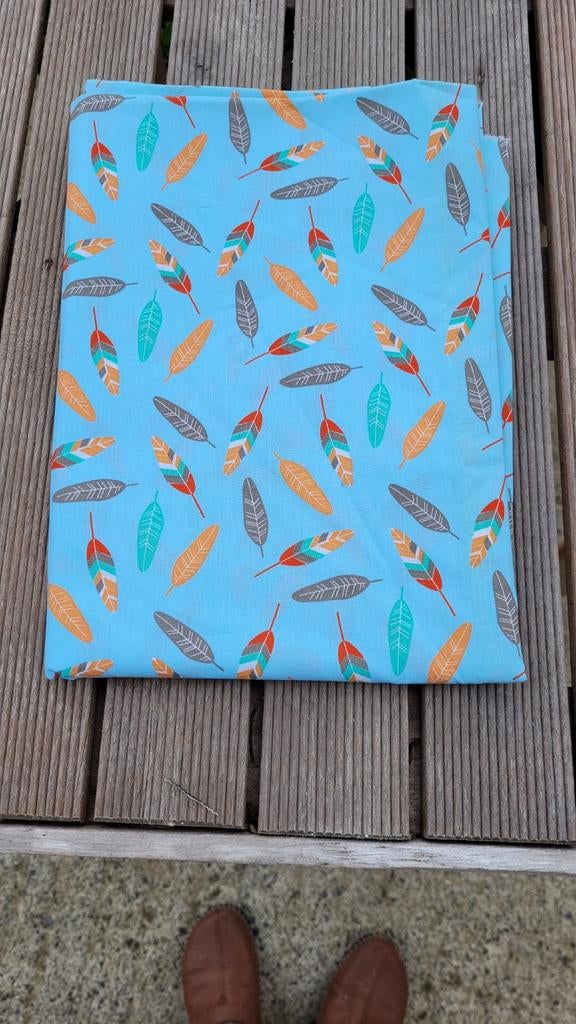 Coupe tissus coton 150 x 120 neuf, Enlèvement ou Envoi, Bleu, Coton