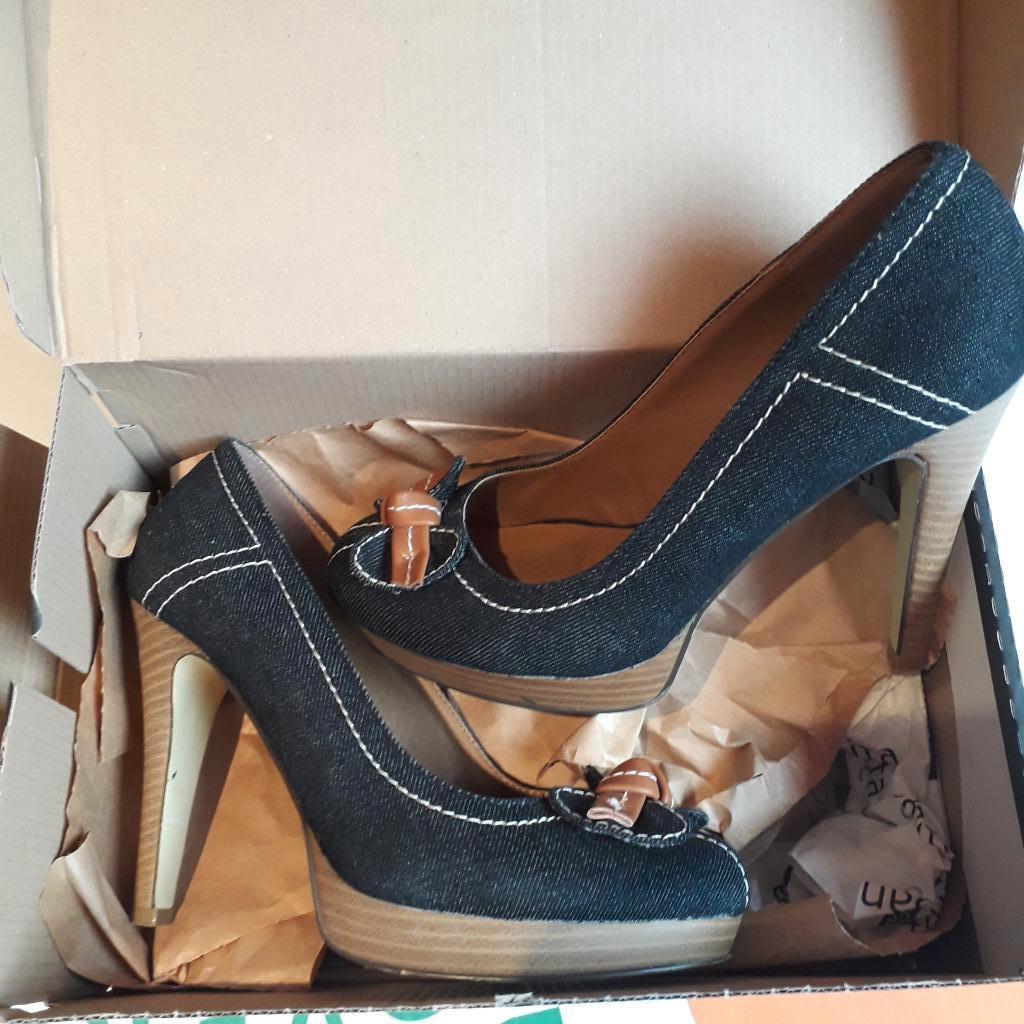 schoenen 38, Schoenen met lage hakken, Zo goed als nieuw, Verzenden, Blauw