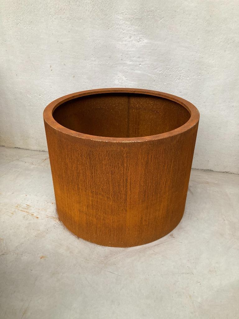 Rond Ø600xh400mm-CortenStaal Bloembak-MetAgarden, Tuin en Terras, Rond, Nieuw, Ophalen of Verzenden, Balkon