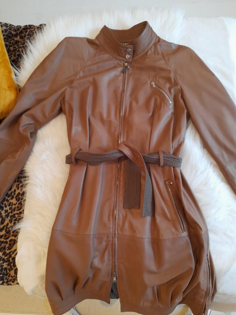 Leren jas Brunello Cucinelli, Taille 38/40 (M), Brunello Cucinelli, Brun, Enlèvement