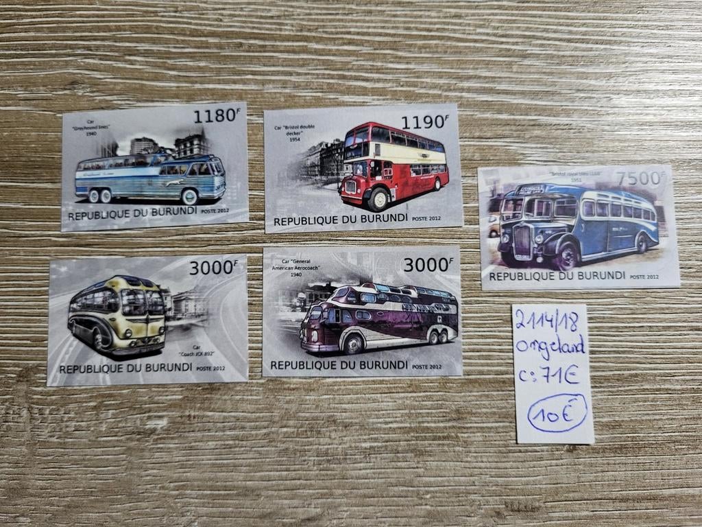 Burundi ongetand, Ophalen of Verzenden, Postfris, Postfris