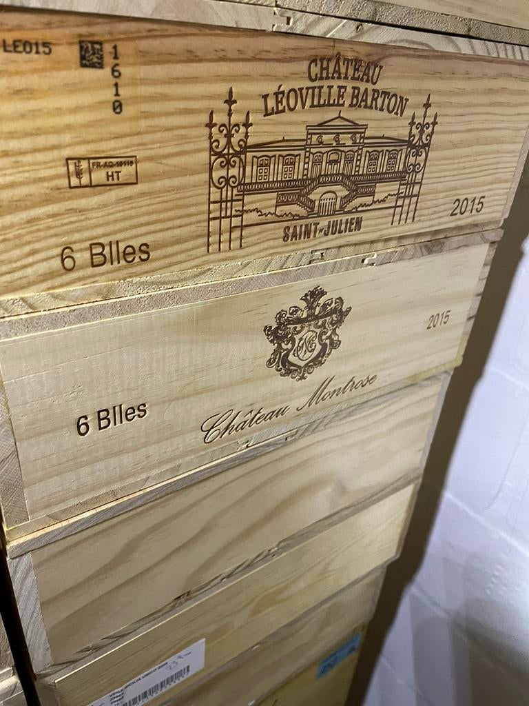 Chateau Montrose 2015 OWC 6, Ophalen, Frankrijk, Zo goed als nieuw, Rode wijn