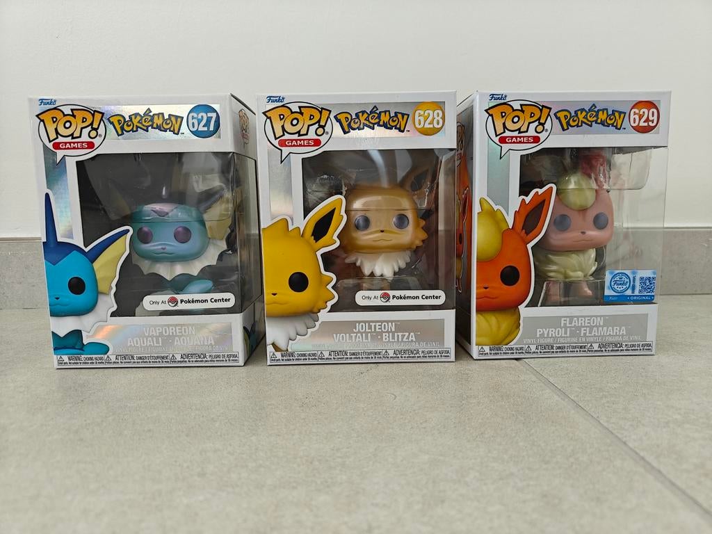 Eeveelution Funko Pops Pearlescent Pokémon Center exclusief, Enlèvement ou Envoi