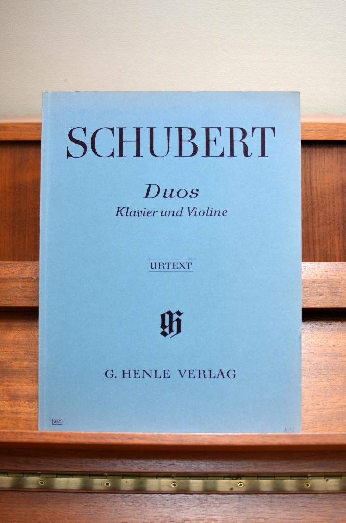 PARTITURENBOEK SCHUBERT DUOS FUR KLAVIER UND VIOLINE, Muziek en Instrumenten, Bladmuziek, Ophalen of Verzenden, Zo goed als nieuw