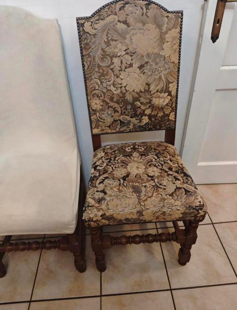 6 chaises pour 30 €, Antiquités & Art, Enlèvement ou Envoi