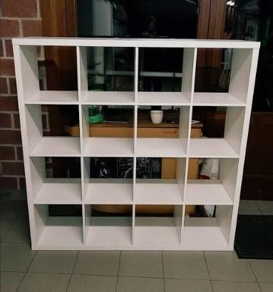 Ikea kallax 4x4 étager / armoire blanche, Maison & Meubles, 25 à 50 cm, Avec tablette(s), Moins de 150 cm, Enlèvement