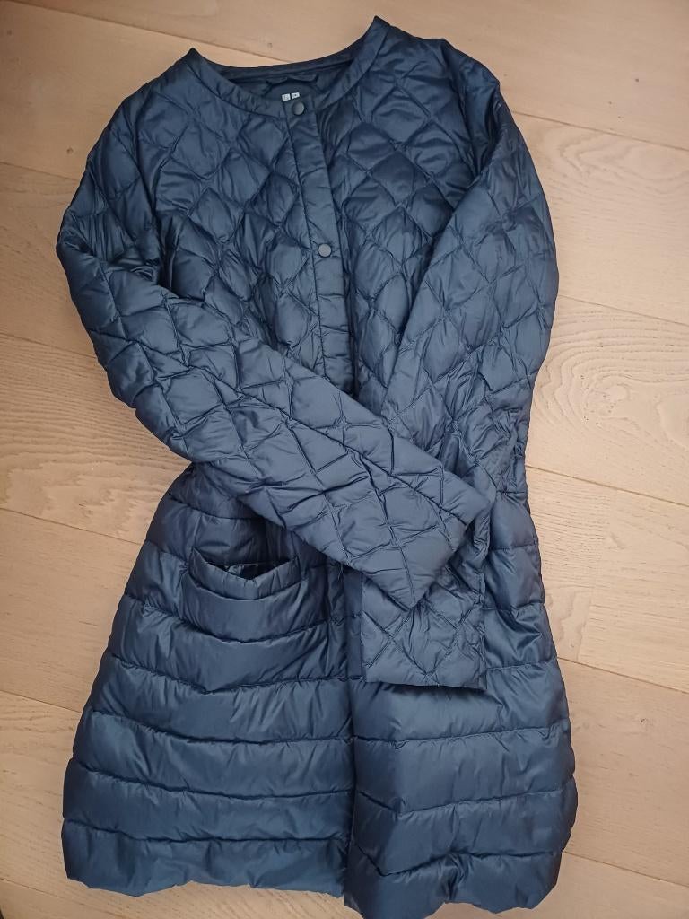 Nylon jas van Uniqlo, UNIQLO, Blauw, Maat 42/44 (L), Ophalen of Verzenden