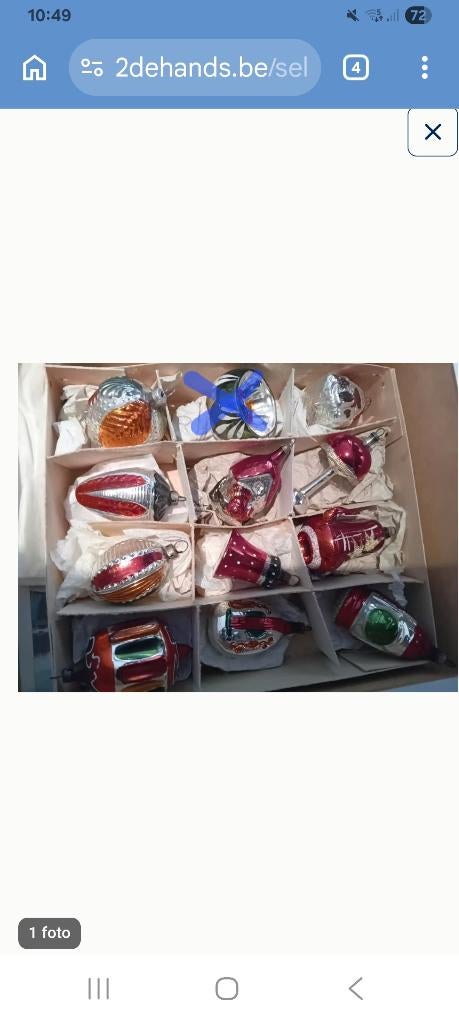 Oude kerstballen, Ophalen of Verzenden