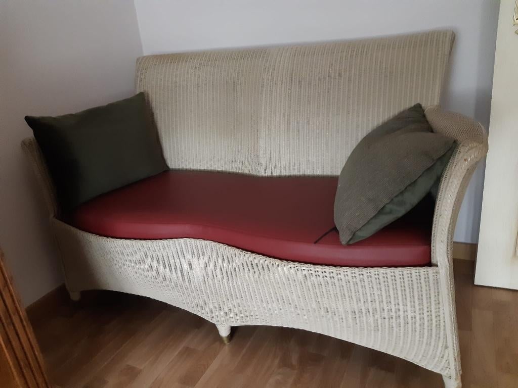 Siège en osier - deux places, Moins de 75 cm, Osier ou Rotin, Moins de 150 cm, Banc droit