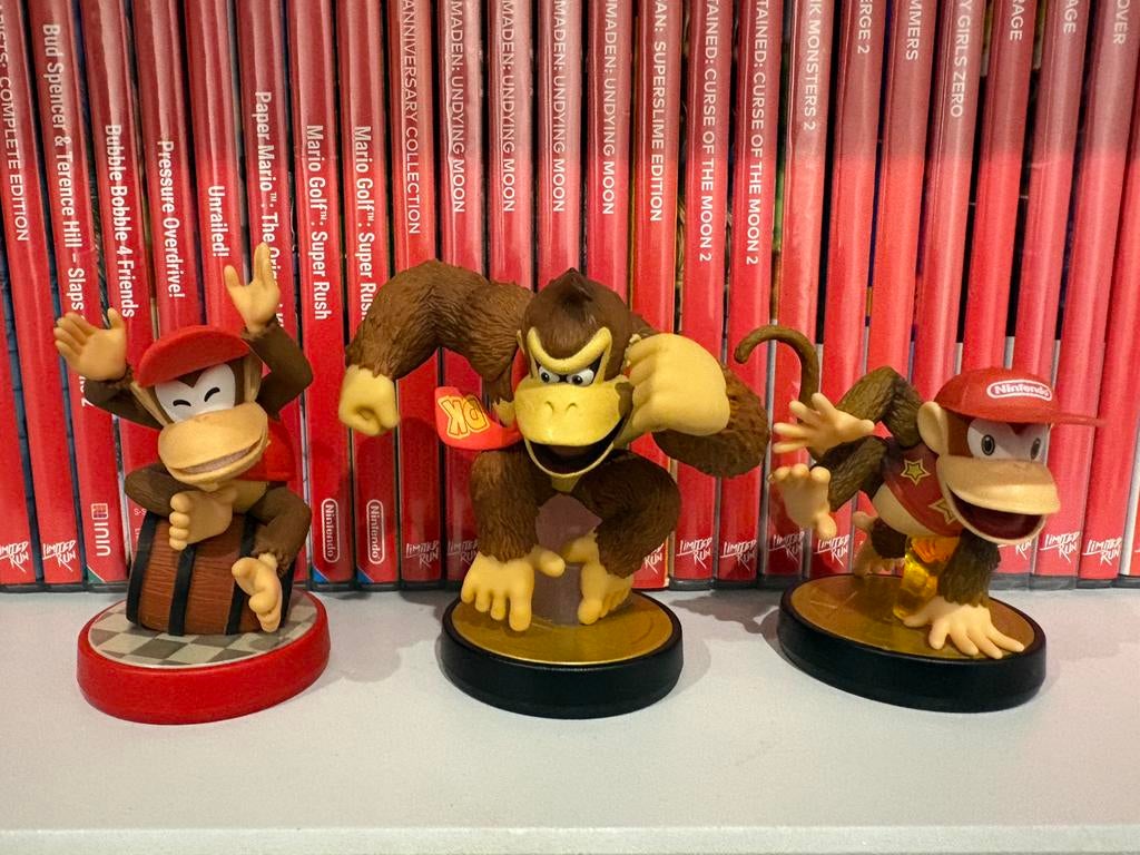 2 x Diddy Kong et 1 amiibo Donkey Kong, Enlèvement, Comme neuf