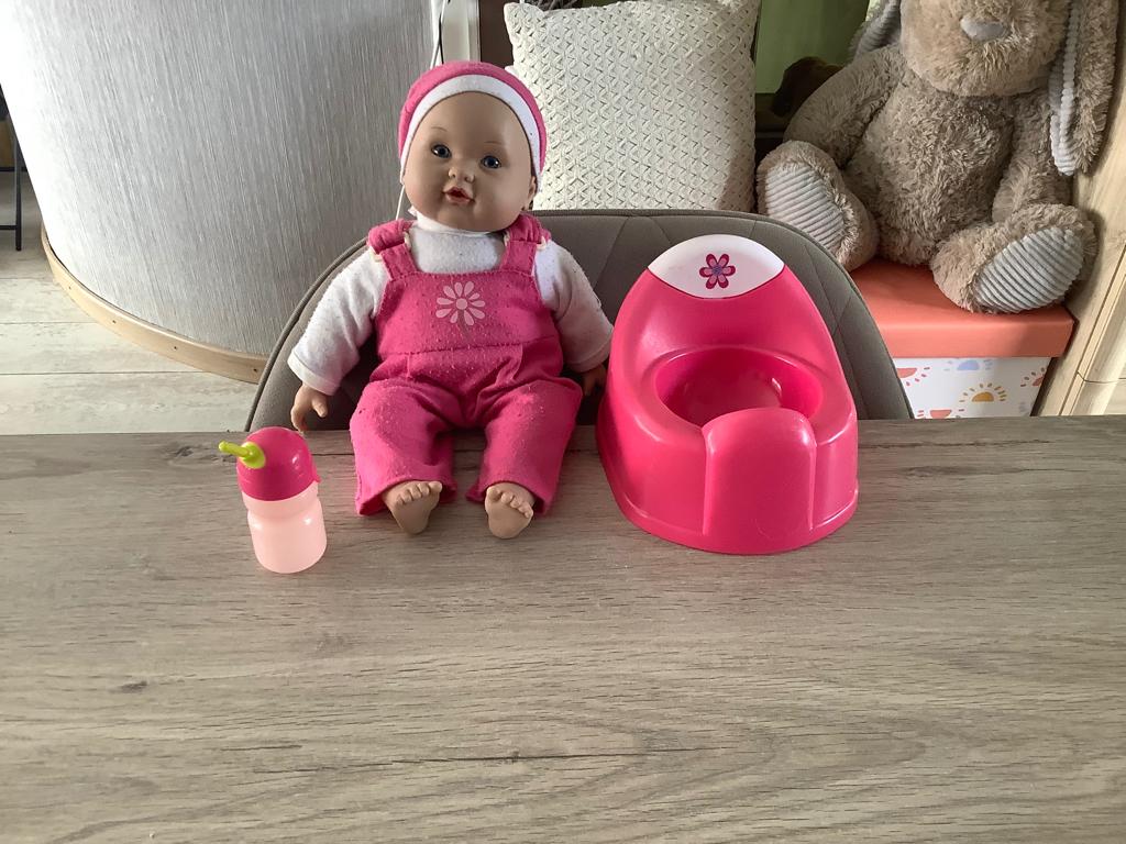 Poupée avec attributs (34 cm), Enfants & Bébés, Jouets | Poupées, Enlèvement ou Envoi, Utilisé, Baby Pop